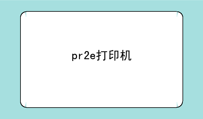 pr2e打印机